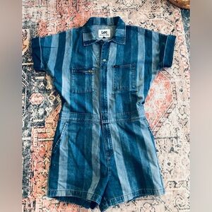 Lee Blue Denim Jumpsuit with Casual Workwear Style